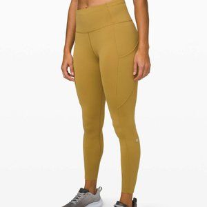 Lululemon Fast and Free Tight II 25" *Non-Reflective Nulux Grape Leaf Sz 4